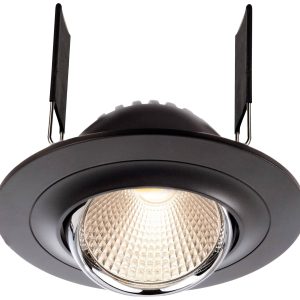 Deko Light 565201 Saturn LED-inbouwlamp Energielabel: G (A – G) LED vast ingebouwd 7 W Zwart