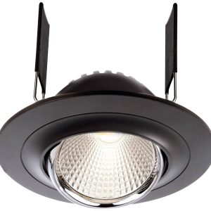 Deko Light 565203 Saturn LED-inbouwlamp Energielabel: G (A – G) LED vast ingebouwd 7 W Zwart