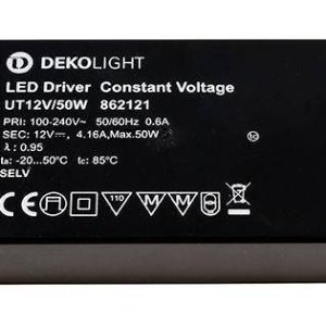 Deko Light FLAT, CV, UT LED-transformator Constante spanning 0 mA – 4.16 A 12 V/DC 1 stuk(s) Deko Light FLAT, CV, UT LED-transformator Constante spanning 0 mA – 4.16 A 12 V/DC 1 stuk(s)