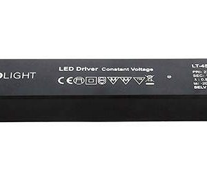Deko Light LONG-FLAT, CV, LT LED-transformator Constante spanning 0 mA – 3.75 A 12 V/DC 1 stuk(s)
