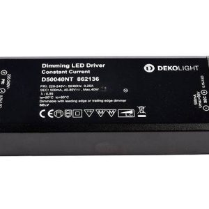 Deko Light BASIC, DIM, CC, D50040NT/40W LED-driver Constante stroomsterkte 40 W 0.50 A 40 – 80 V/DC 1 stuk(s)