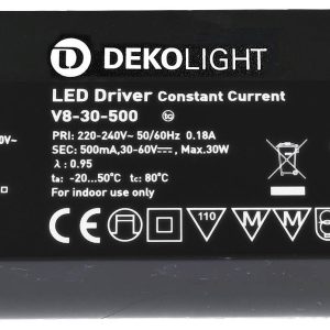 Deko Light BASIC, CC LED-driver Constante stroomsterkte 30 W 0.50 A 30 – 60 V/DC 1 stuk(s) Deko Light BASIC, CC LED-driver Constante stroomsterkte 30 W 0.50 A 30 – 60 V/DC 1 stuk(s)