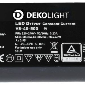 Deko Light BASIC, CC LED-driver Constante stroomsterkte 40 W 0.50 A 40 – 80 V/DC 1 stuk(s) Deko Light BASIC, CC LED-driver Constante stroomsterkte 40 W 0.50 A 40 – 80 V/DC 1 stuk(s)