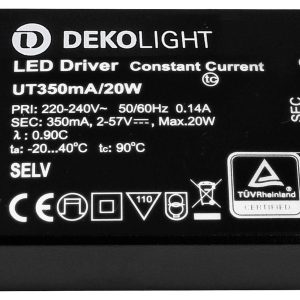 Deko Light FLAT, CC, UT LED-driver Constante stroomsterkte 20 W 0.35 A 2 – 57 V/DC 1 stuk(s) Deko Light FLAT, CC, UT LED-driver Constante stroomsterkte 20 W 0.35 A 2 – 57 V/DC 1 stuk(s)