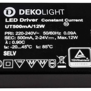 Deko Light FLAT, CC, UT LED-driver Constante stroomsterkte 12 W 0.50 A 2 – 24 V/DC 1 stuk(s) Deko Light FLAT, CC, UT LED-driver Constante stroomsterkte 12 W 0.50 A 2 – 24 V/DC 1 stuk(s)