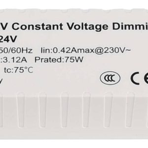 Deko Light BASIC, DIM, CV, LCP LED-transformator Constante spanning 0 mA – 3.125 A 24 V/DC 1 stuk(s) Deko Light BASIC, DIM, CV, LCP LED-transformator Constante spanning 0 mA – 3.125 A 24 V/DC 1 stuk(s)