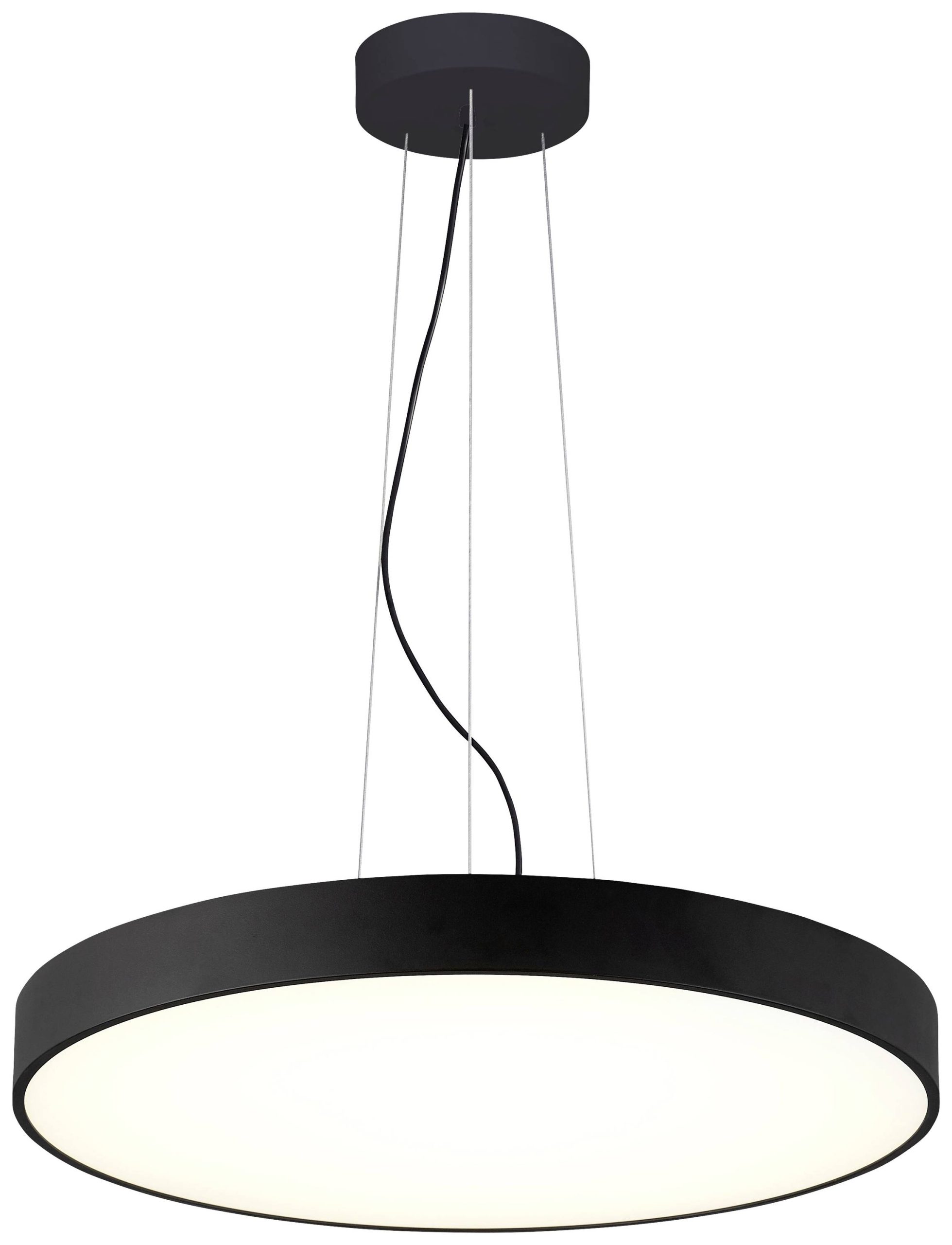Deko Light Menkar 600 342206 Hanglamp LED LED vast ingebouwd 65 W Diepzwart (RAL 9005)