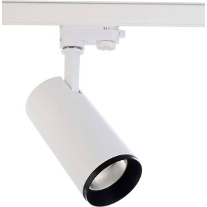 Deko Light Lucea 15 707118 230V-railsysteem lamp LED vast ingebouwd 15 W LED Energielabel: F (A – G) Verkeerswit (RAL 90