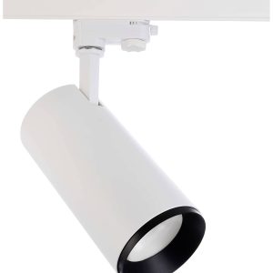 Deko Light Lucea 30 707122 230V-railsysteem lamp LED vast ingebouwd 30 W LED Energielabel: F (A – G) Verkeerswit (RAL 90