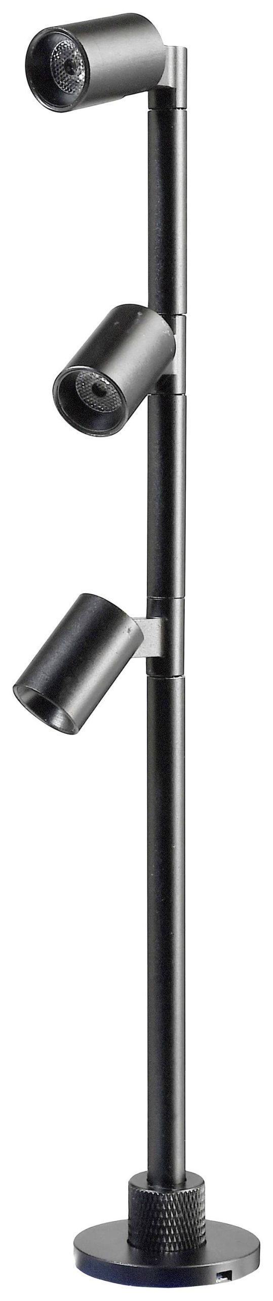 Deko Light Herculis Triple 688044 Spiegellamp 3 W Energielabel: G (A - G) Neutraalwit Zwart