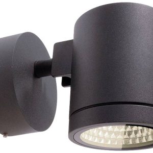Deko Light Mobby II Mobby II Wandopbouwarmatuur LED vast ingebouwd Energielabel: G (A – G) 9.90 W LED Zwart-grijs