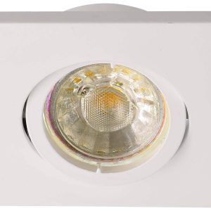 Deko Light Alioth 110029 Plafondinbouwring LED, Halogeen GU5.3, MR16 35 W Signaalwit (RAL 9003)
