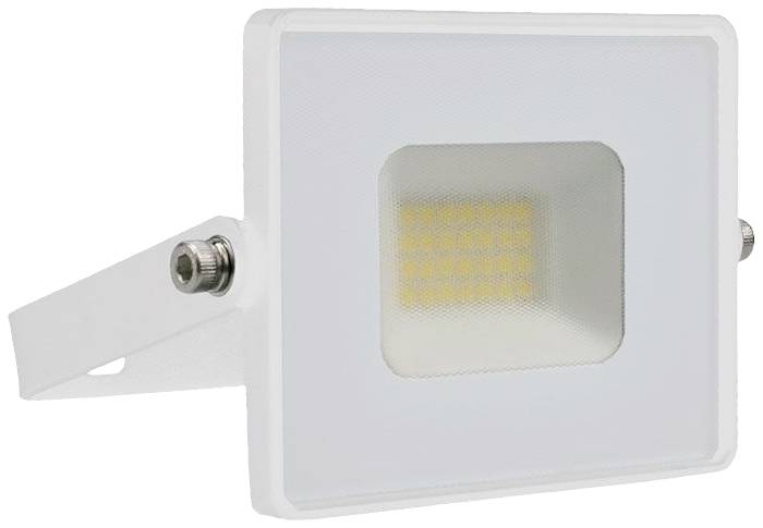 V-TAC VT-4021W-N LED Schijnwerper - Slimline E-serie - IP65 Waterdicht - Witte behuizing - 20W -