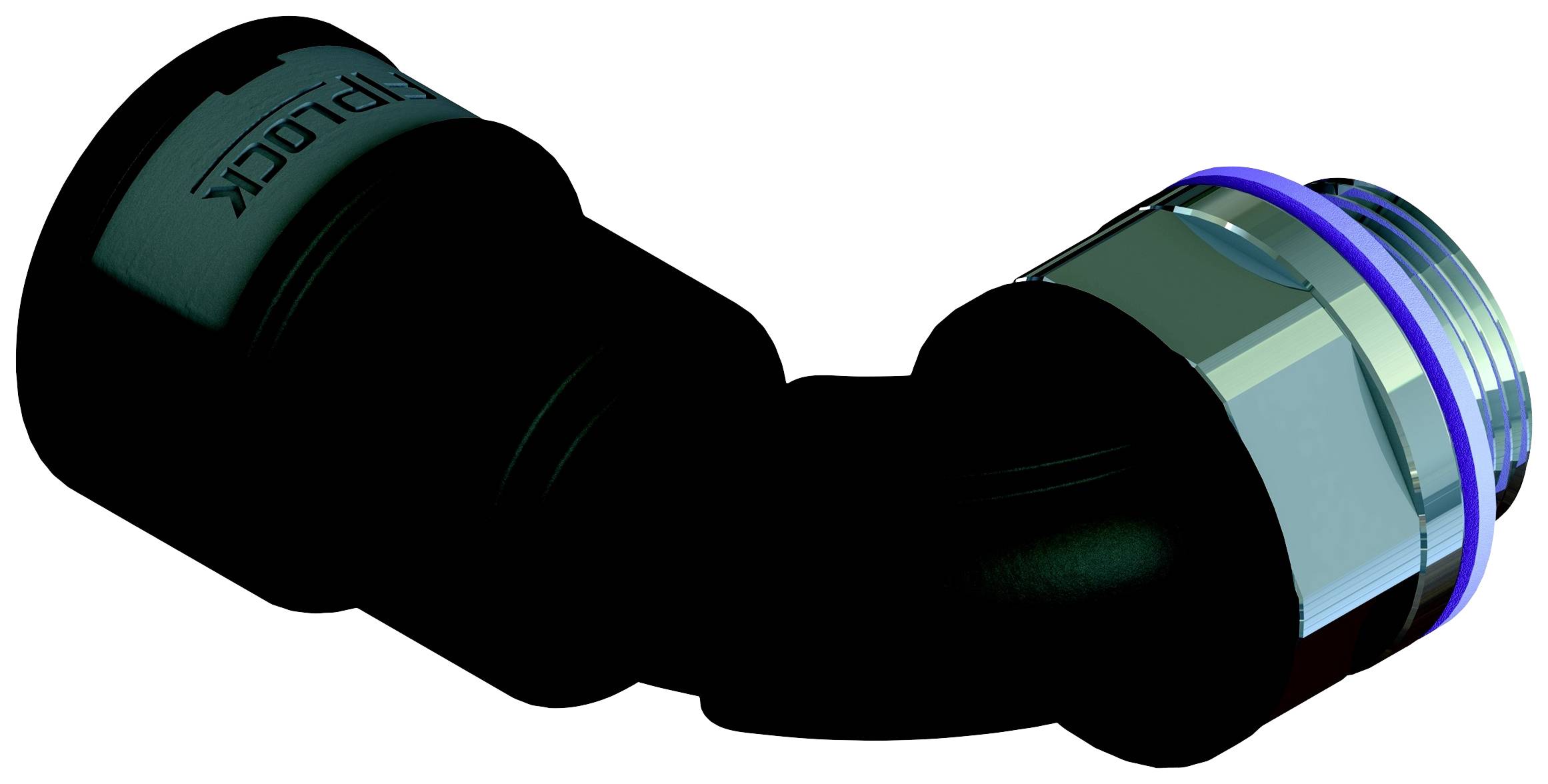 Fränkische Rohrwerke 4890732600 Schroefverbinding 129.3 mm Zwart 4 stuk(s)