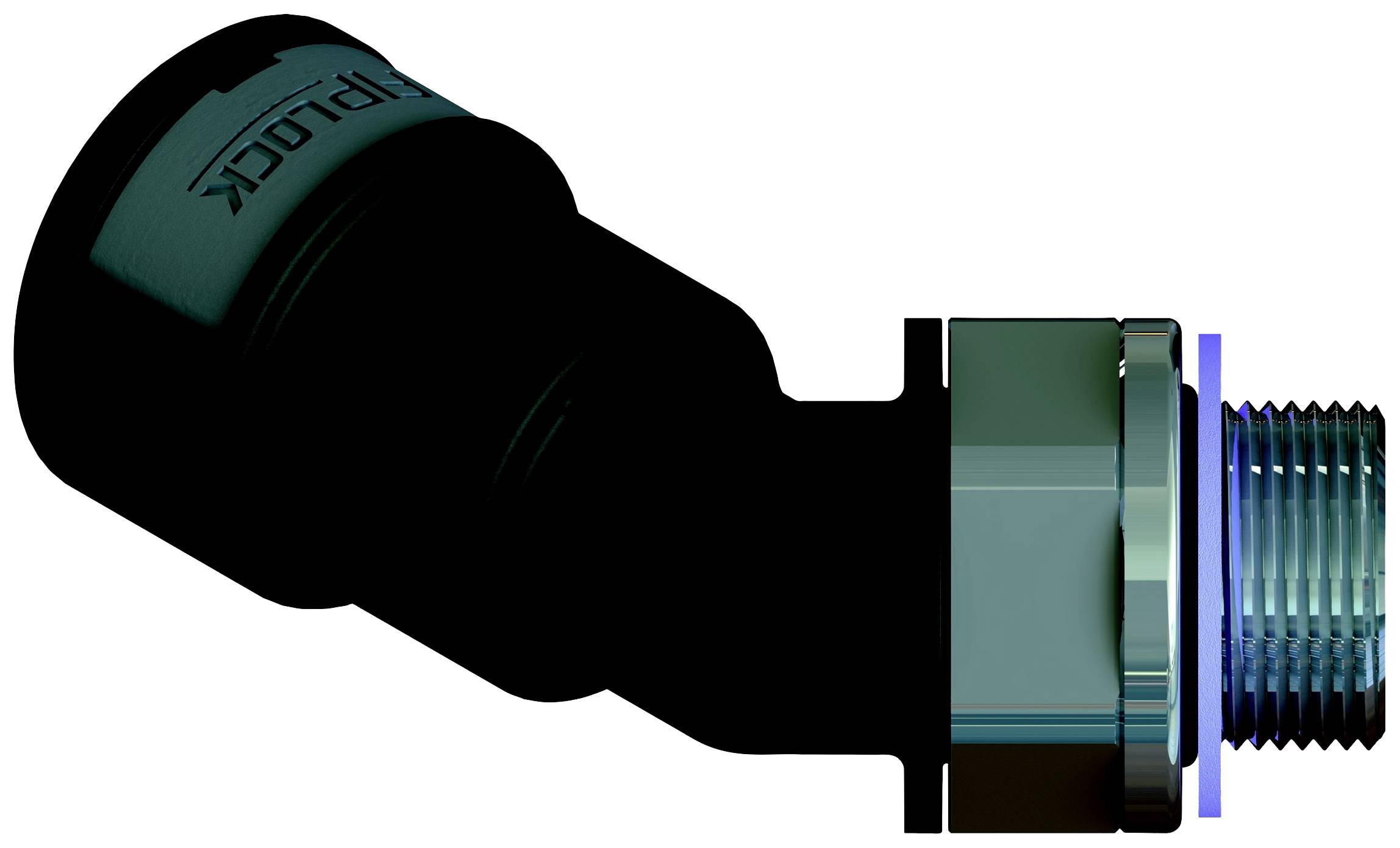 Fränkische Rohrwerke 4891034900 Schroefverbinding 87.3 mm Zwart 10 stuk(s)