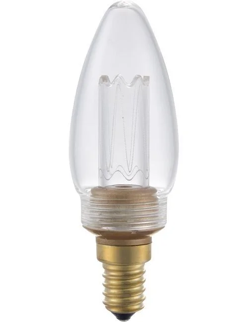 SPL E14 kaarslamp 2.5W Flame Helder Dimbaar